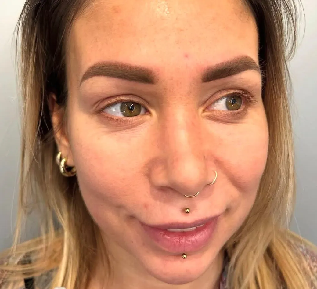 Trucco permanente dopo il trattamento