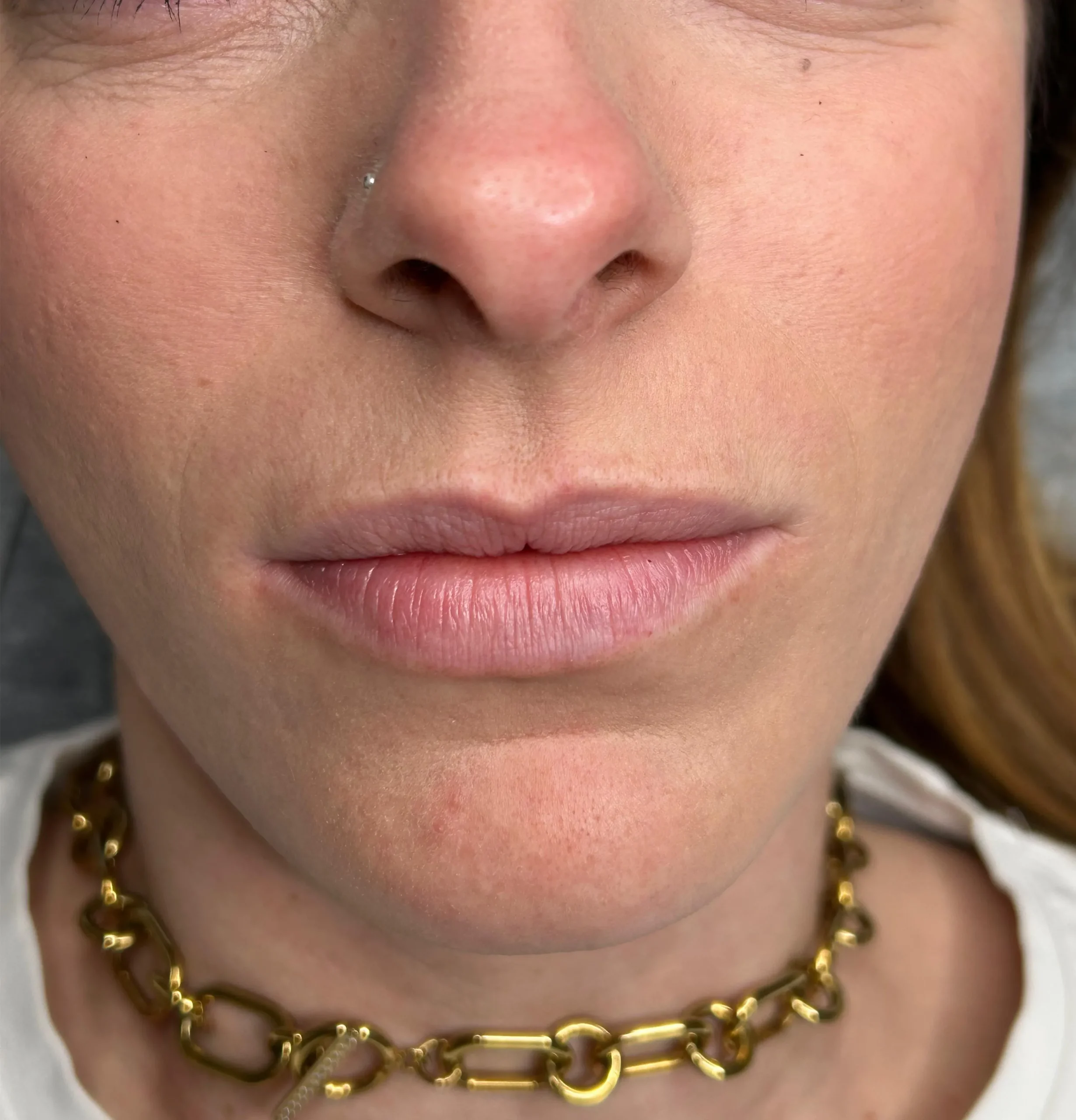 Labbra prima del trucco permanente